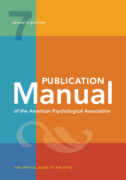 APA Publication Manual of the American Psychological Association 7E