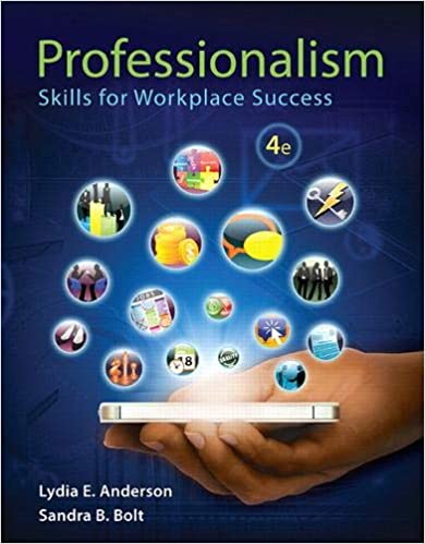 SCI200 - Anderson Professionalism: Skills for Workplace Success 4E
