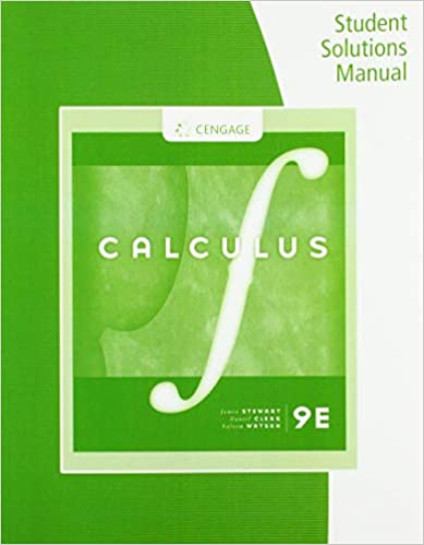 Stewart - Student Solutions Manual, Chapters 12-16 for Multivariable Calculus 9E