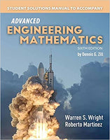 MTH312 - Zill Student Solutions Manual for Advanced Engineering Mathematics 6E (USED)