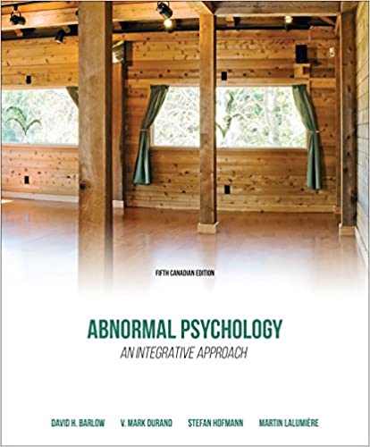 PSY606 - Barlow Abnormal Psychology 5E